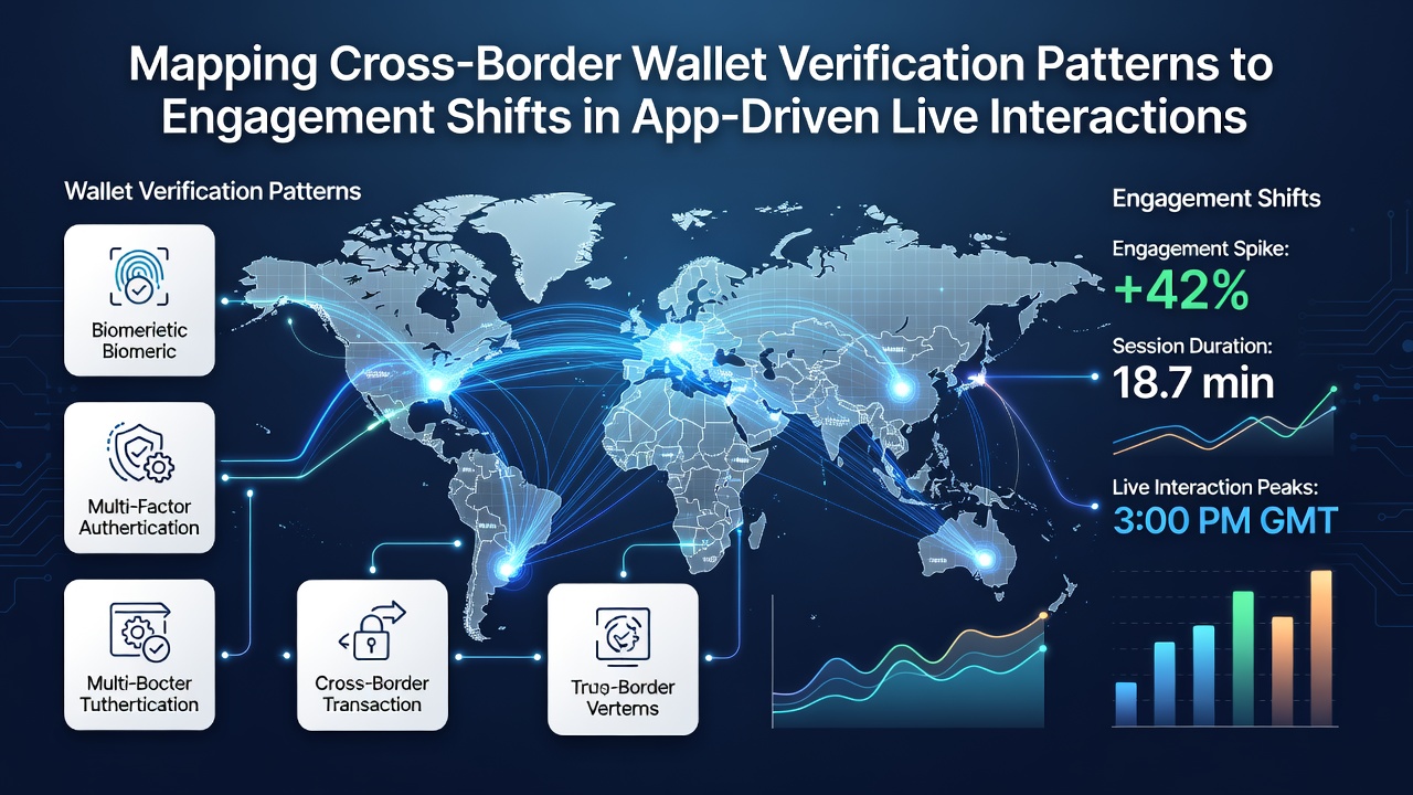 Datenvisualisierung zu Engagement-Verschiebungen nach Wallet-Verifizierung in Live-Apps