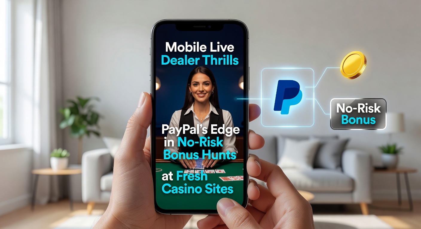 Live-Dealer-Poker auf Mobilgerät mit PayPal-Transaktion und risikofreiem Bonus-Symbol
